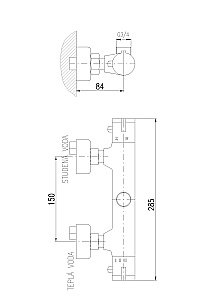 Смеситель термостатический для душа DUNAJ TERMOSTAT TRM81.5 купить в интернет-магазине сантехники Sanbest